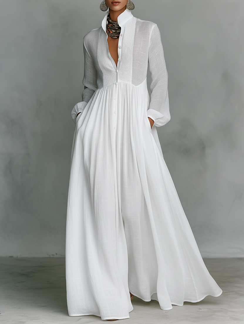 Elisa - sukienka maxi patchwork