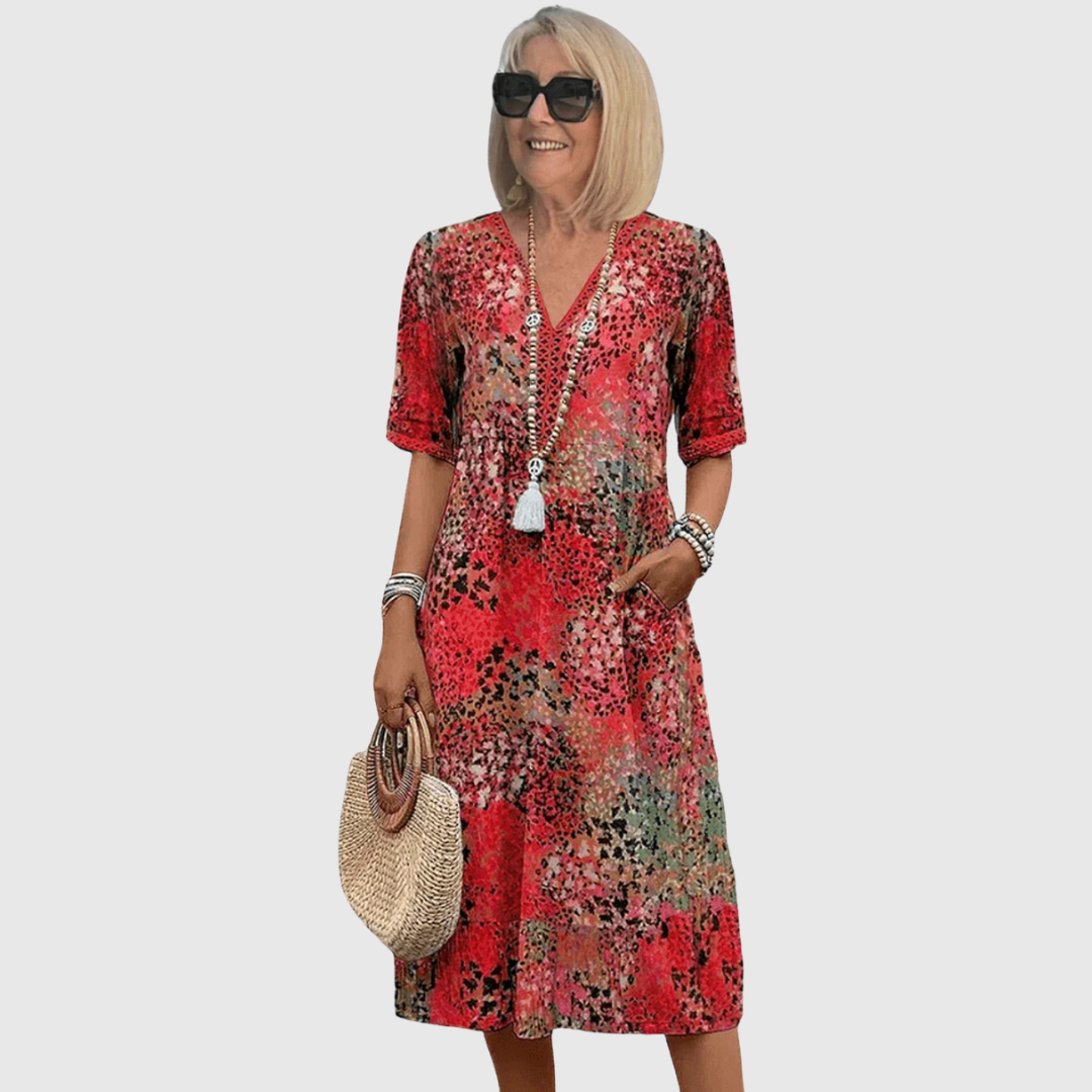 Marina | Sukienka z motywem oceanu