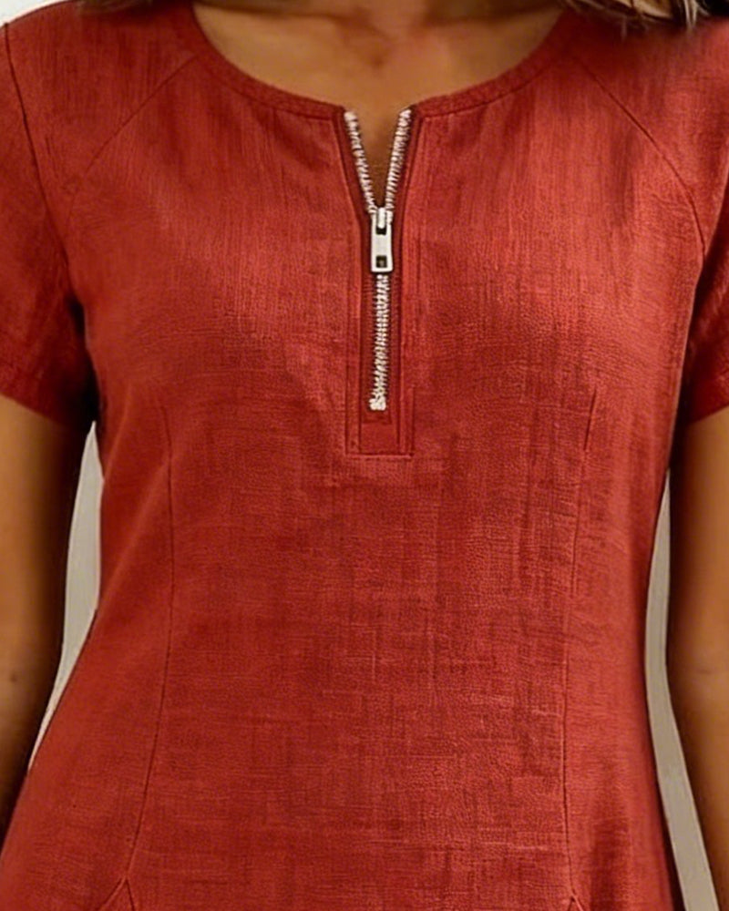 Olena | Sukienka bawełniano-lniana