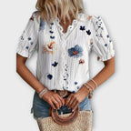 Maria | Stylowa bluzka z dekoltem w szpic