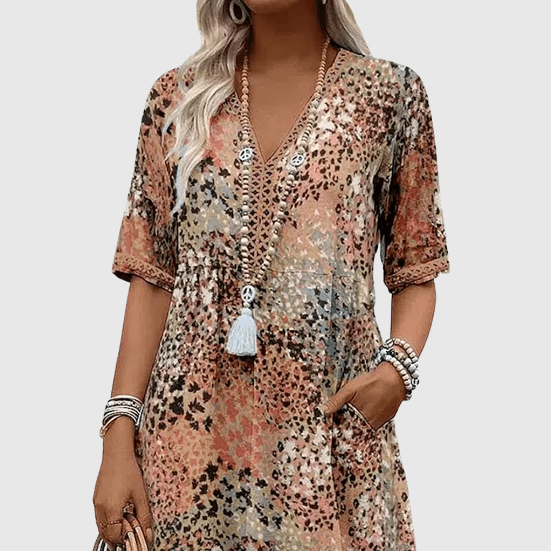 Marina | Sukienka z motywem oceanu