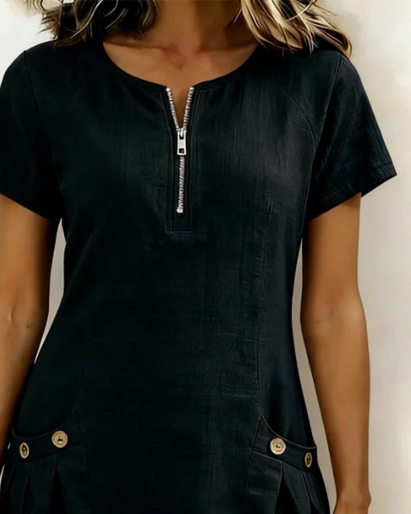 Olena | Sukienka bawełniano-lniana