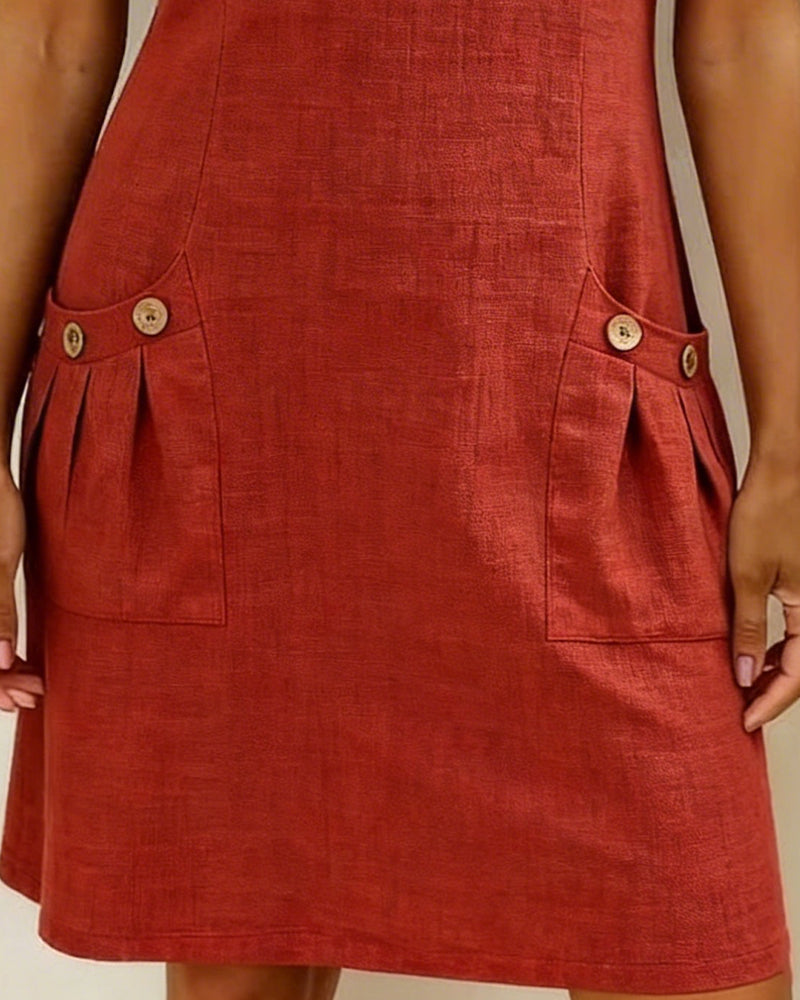 Olena | Sukienka bawełniano-lniana