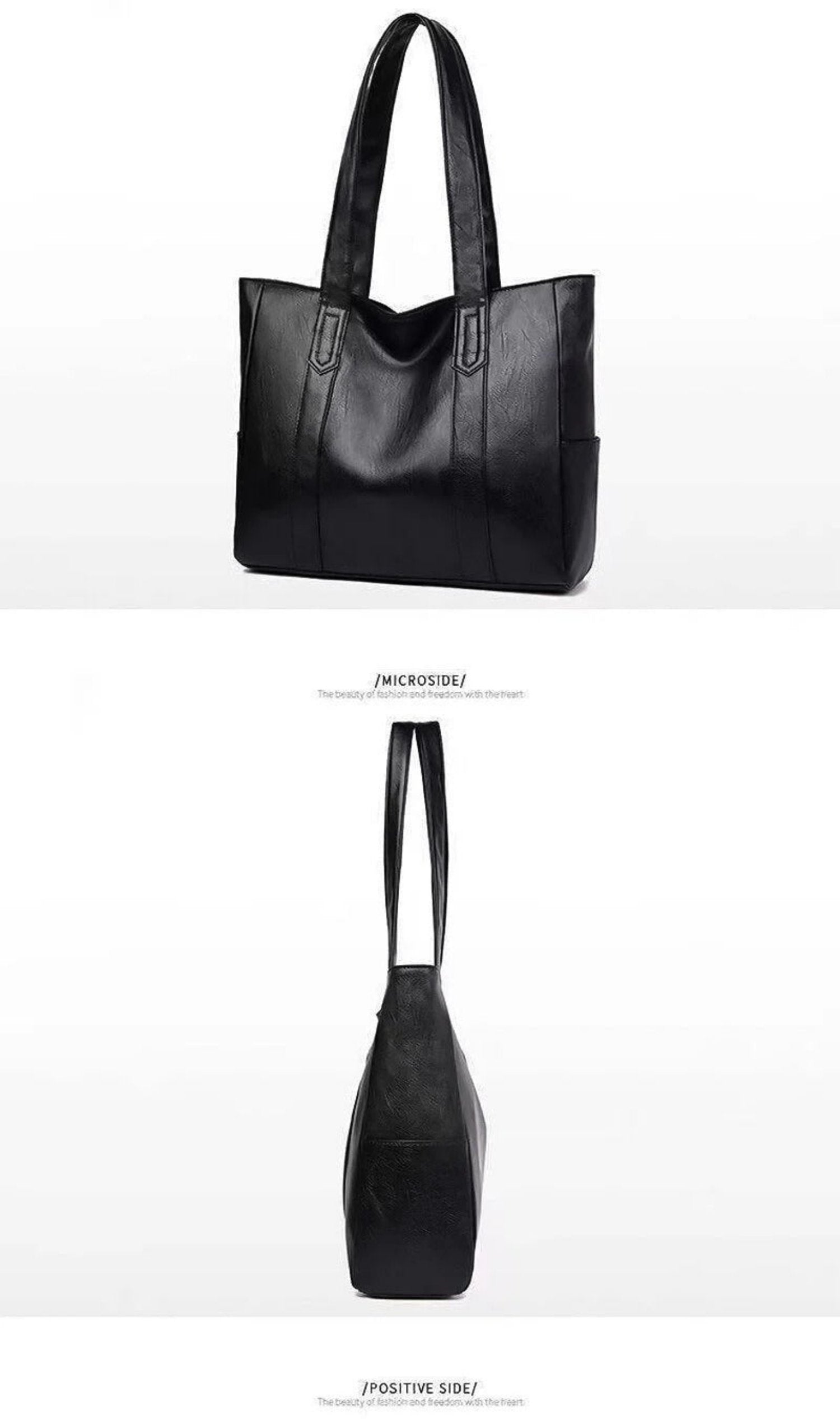 Damska Designerska Torebka Shopper na Ramię Nowoczesna