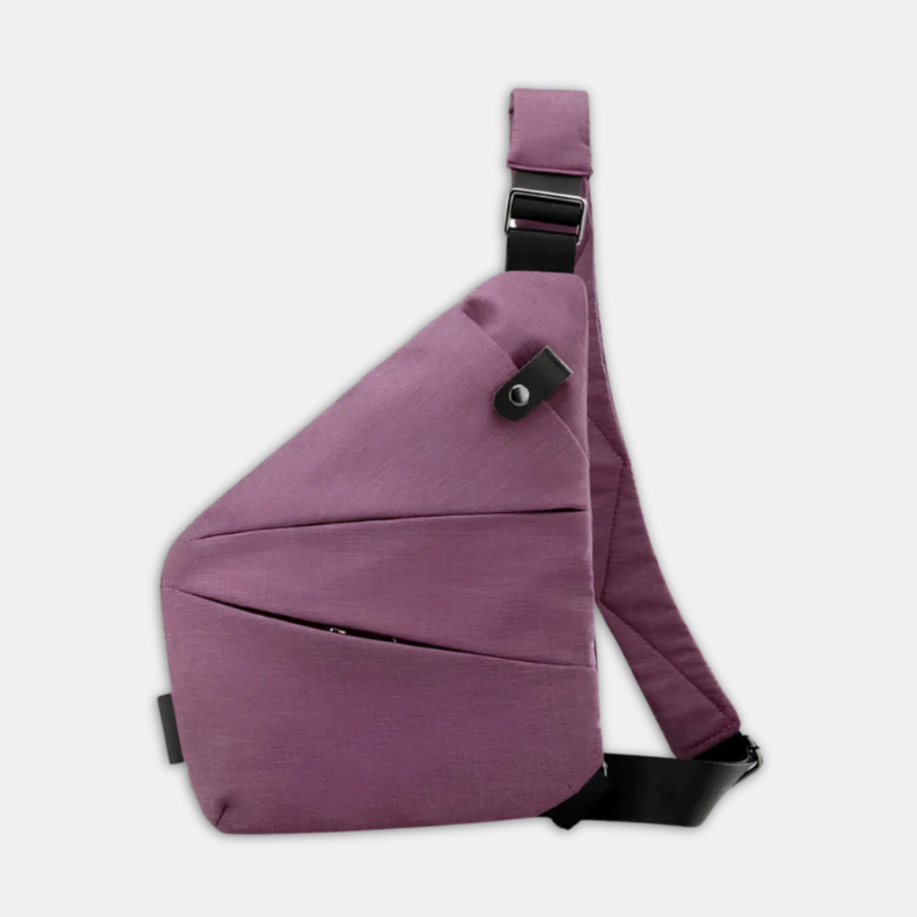 Elegancka uniwersalna torba na ramię z zabezpieczeniem antykradzieżowym