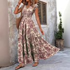 Patrycja – marszczona sukienka boho
