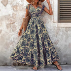 Patrycja – marszczona sukienka boho