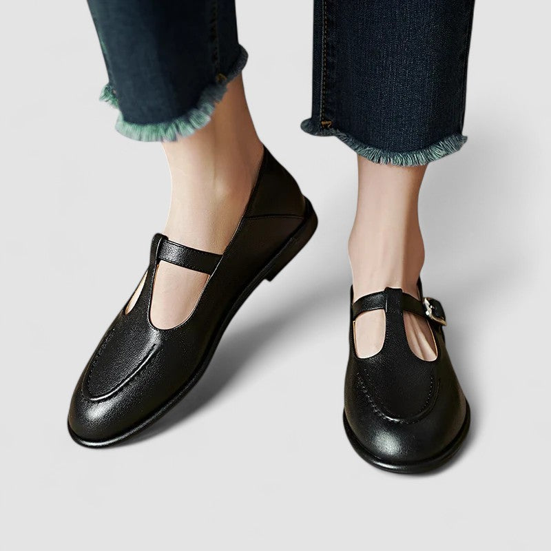 Camila – Ortopedyczne buty Mary Jane z niskim obcasem
