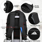Damski elegancki plecak wodoodporny USB