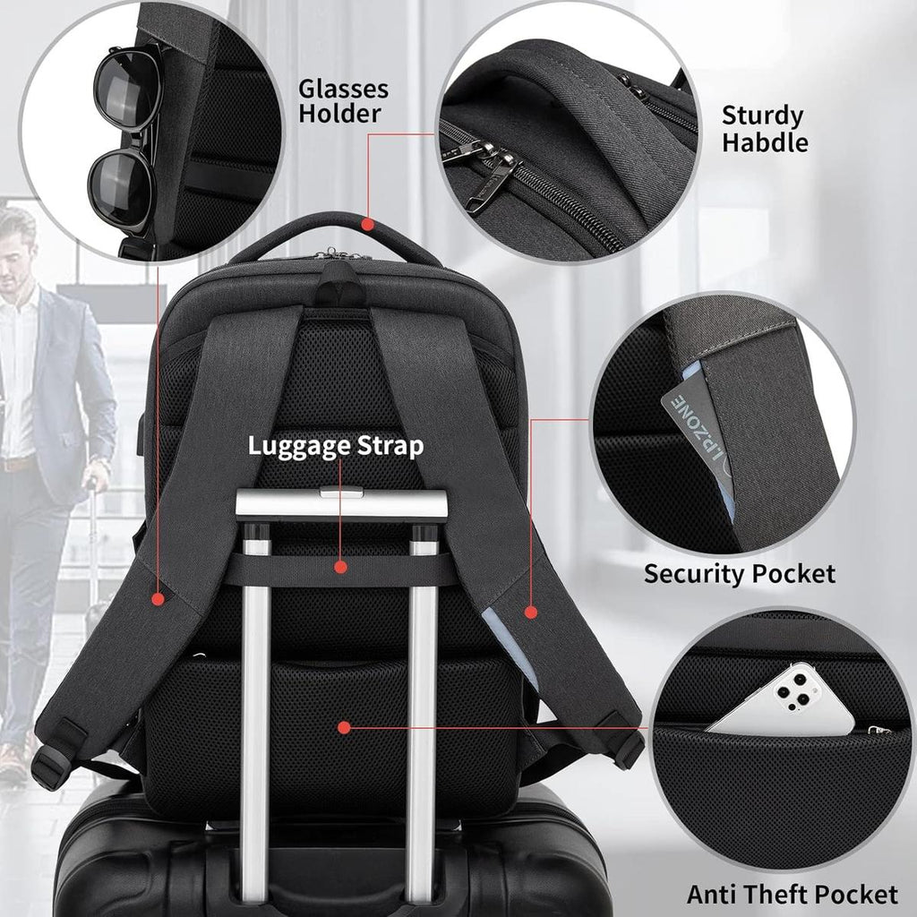 Damski elegancki plecak wodoodporny USB