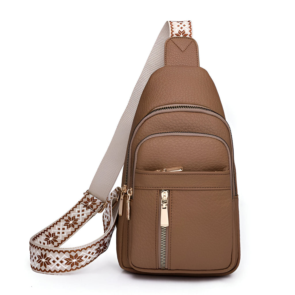 Torba crossbody z wieloma przegrodami i bezpiecznym zamkiem błyskawicznym