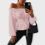 Amelita | Bluzka z falbankami