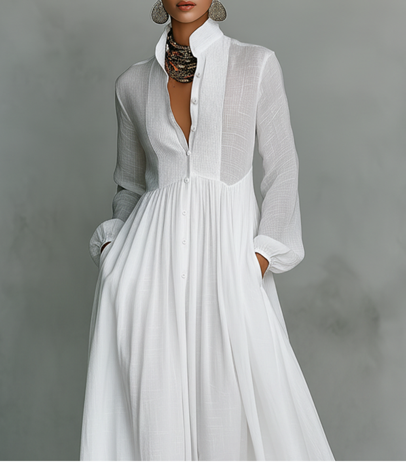Elisa - sukienka maxi patchwork