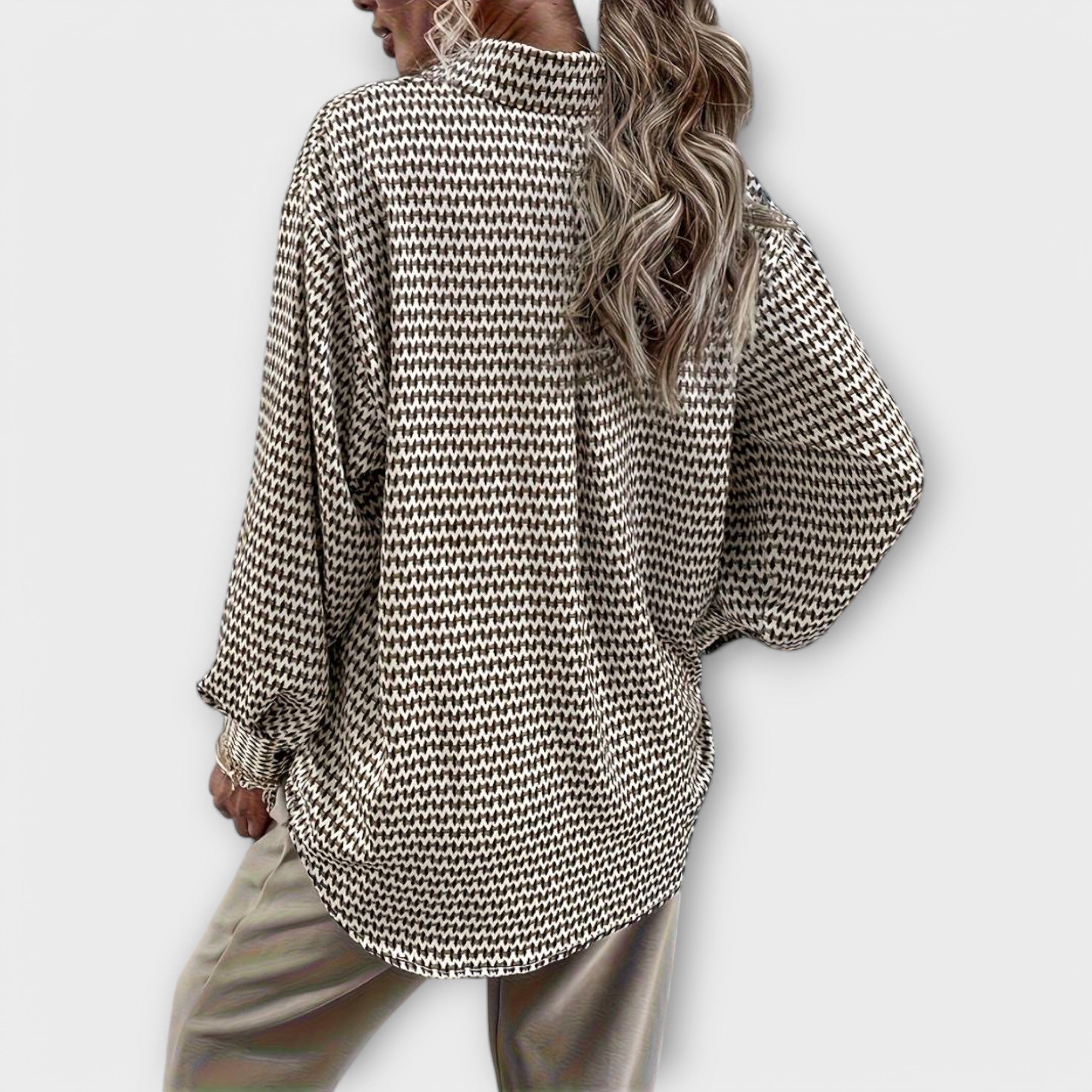 Ashley | Vintage bluzka z długim rękawem