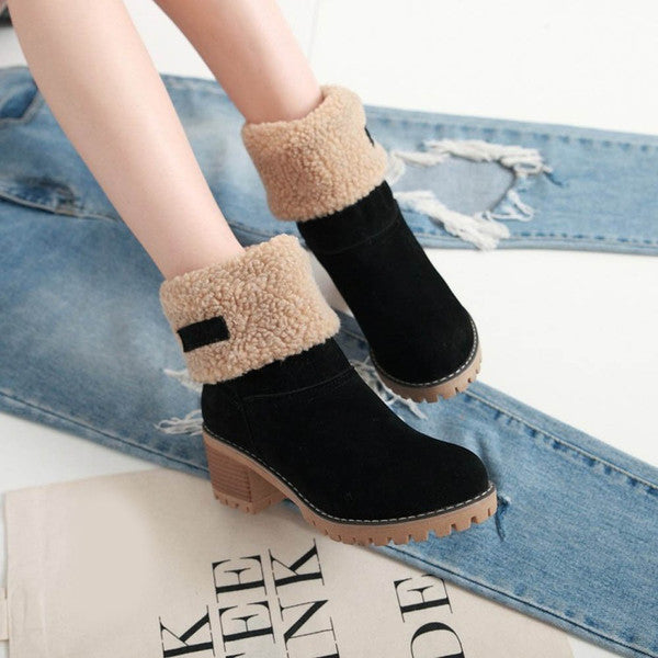 Luisa™ – Stylowe, ciepłe śniegowce ze skóry