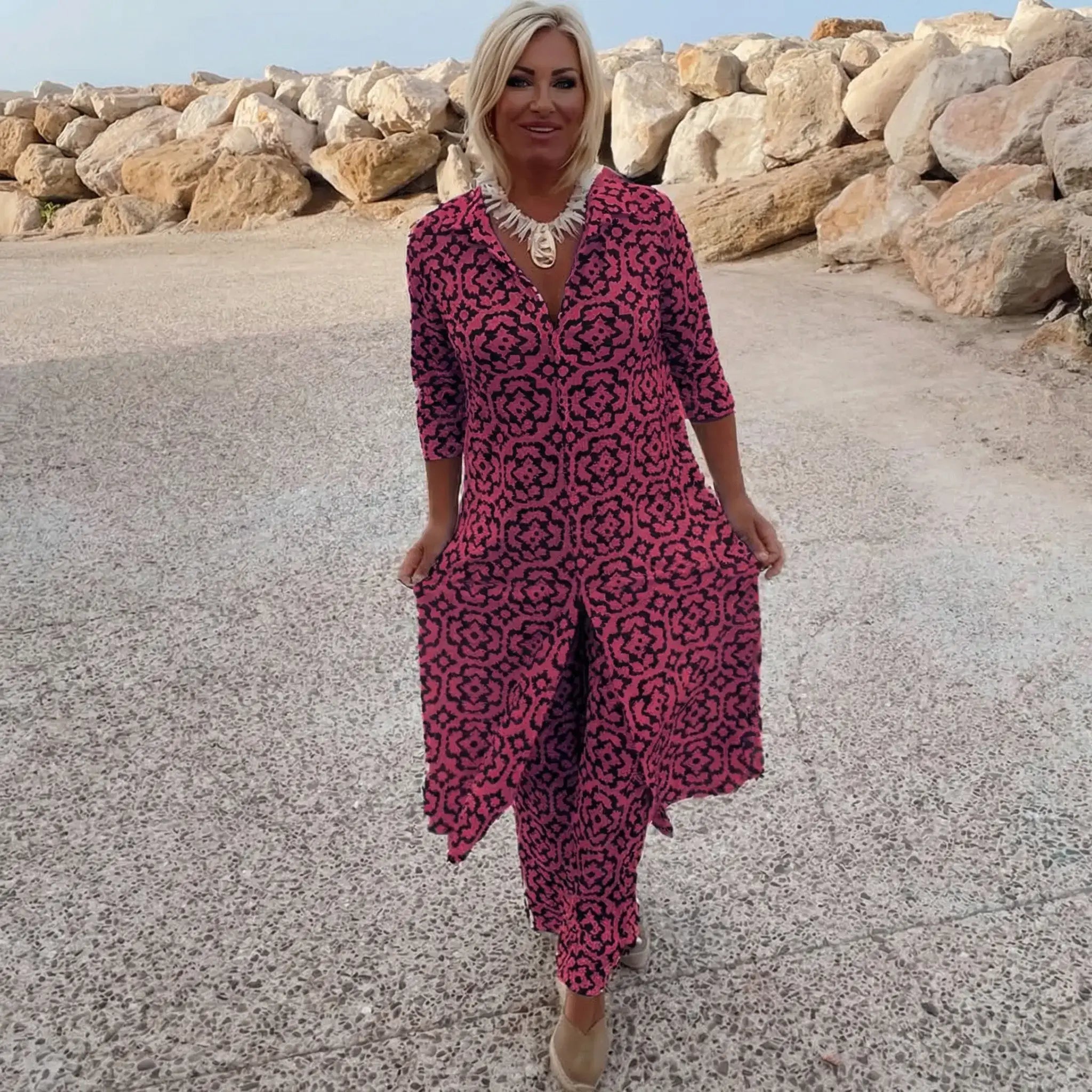 Alina – komplet z zapięciem na guziki