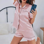 Satynowa piżama damska