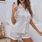 Satynowa piżama damska